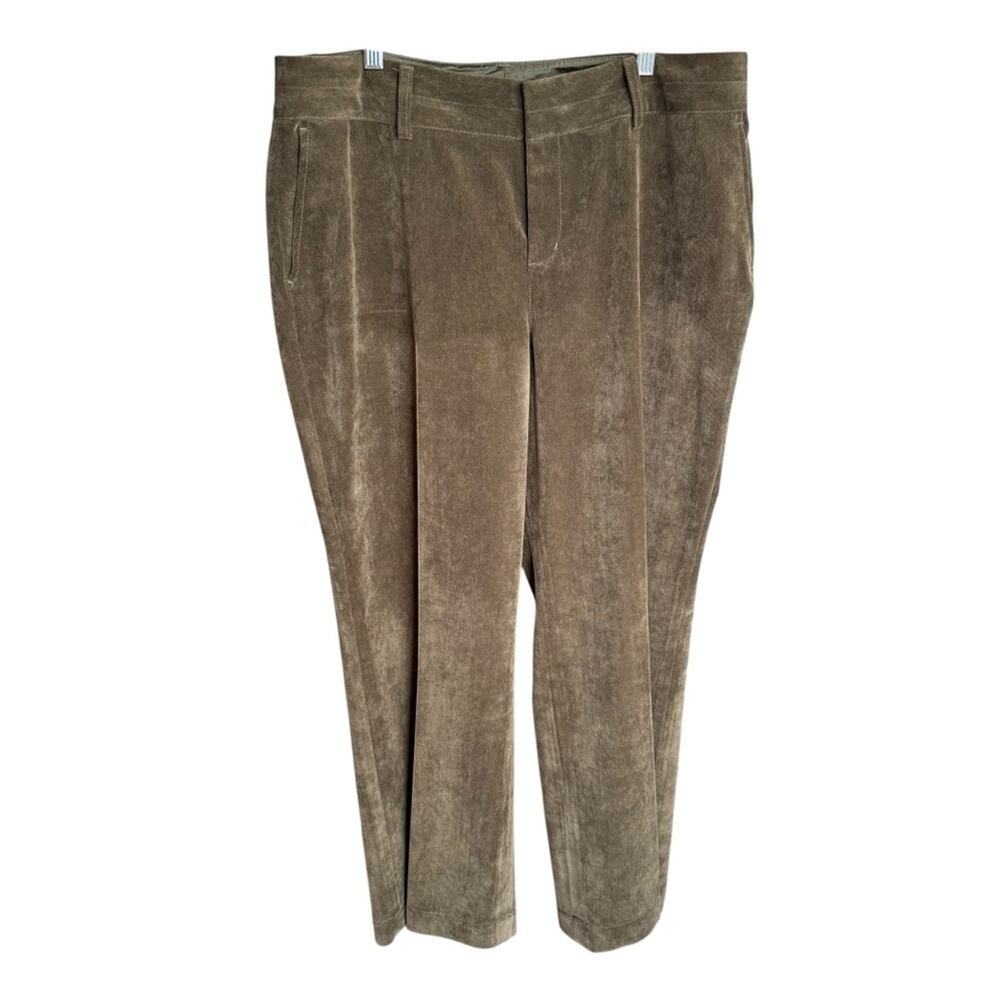 Coldwater Creek moleskin Women's Olive Green Pants Size 16p